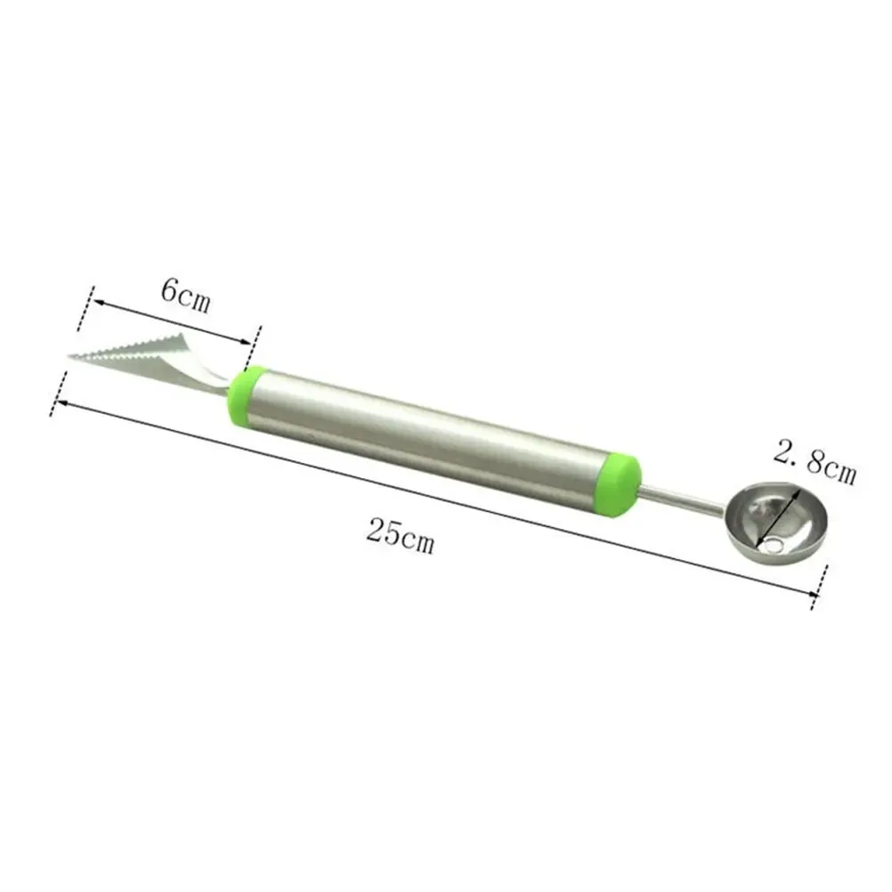 Fruit Platter Carving Knife Melon Baller Spoon Ice Cream Scoop Watermelon kitchen gadgets accessories Slicer Tools — image 6