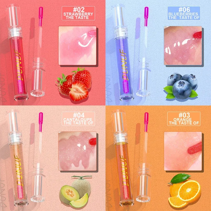 Brillant à lèvres aux fruits changeant de couleur, longue durée, nourrissant, brillant, hydratation, maquillage d'hiver, huile de soin pour les lèvres — image 4