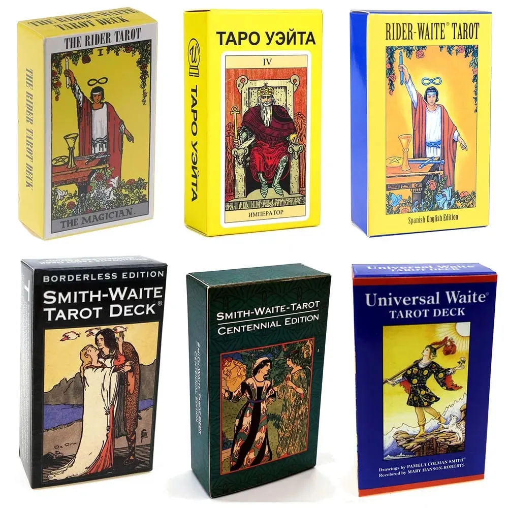 Rider Waite Tarot-Karte, Wahrsagerei, Tarot-Deck für den persönlichen Gebrauch, vollständige englische und spanische Version, Orakel-Deck für Mädchen, Brettspiel — image 1