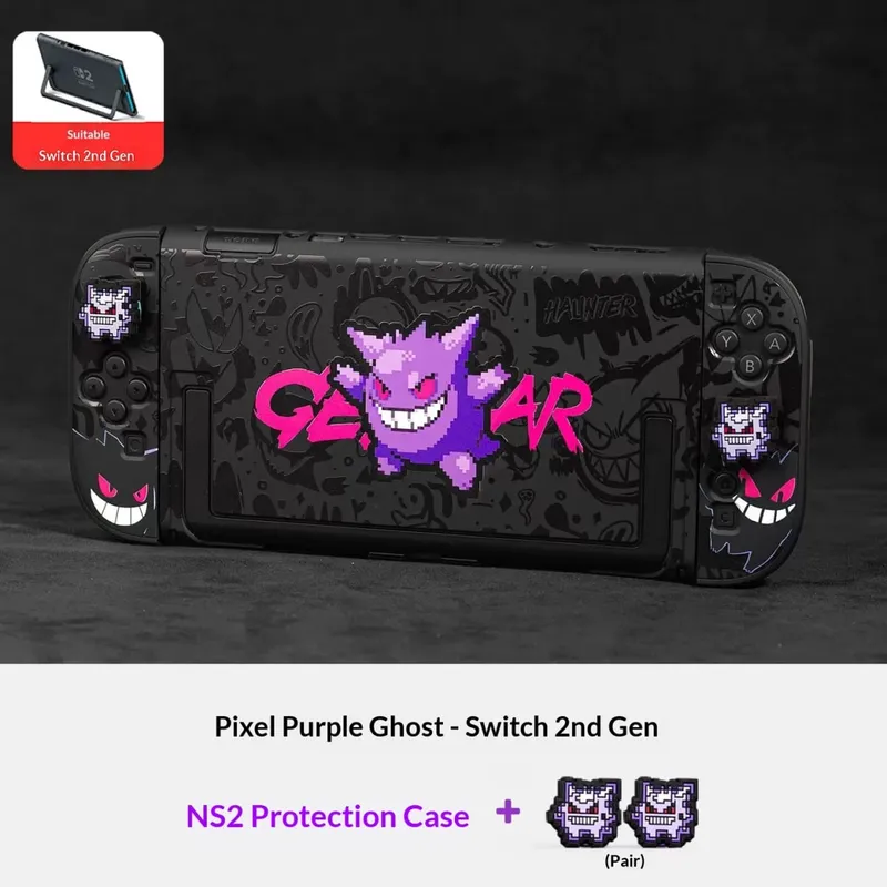 Étui de support Pokemon Gengar pour Nitendo Switch 2, support de poignée amovible, couvercle de protection, capuchon de poignée, accessoires de jeu — image 6