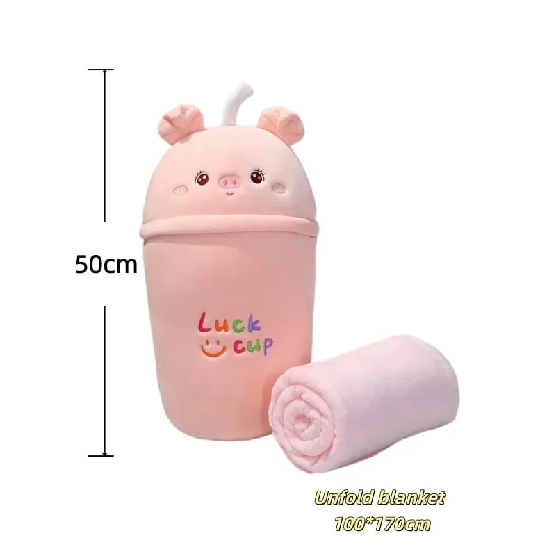 Tazza da tè al latte Cuscino in peluche Cuscino per divano morbido imbottito per animali Coperta squishy Adorabile decorazione per la casa Giocattoli Regali a sorpresa di compleanno — image 10