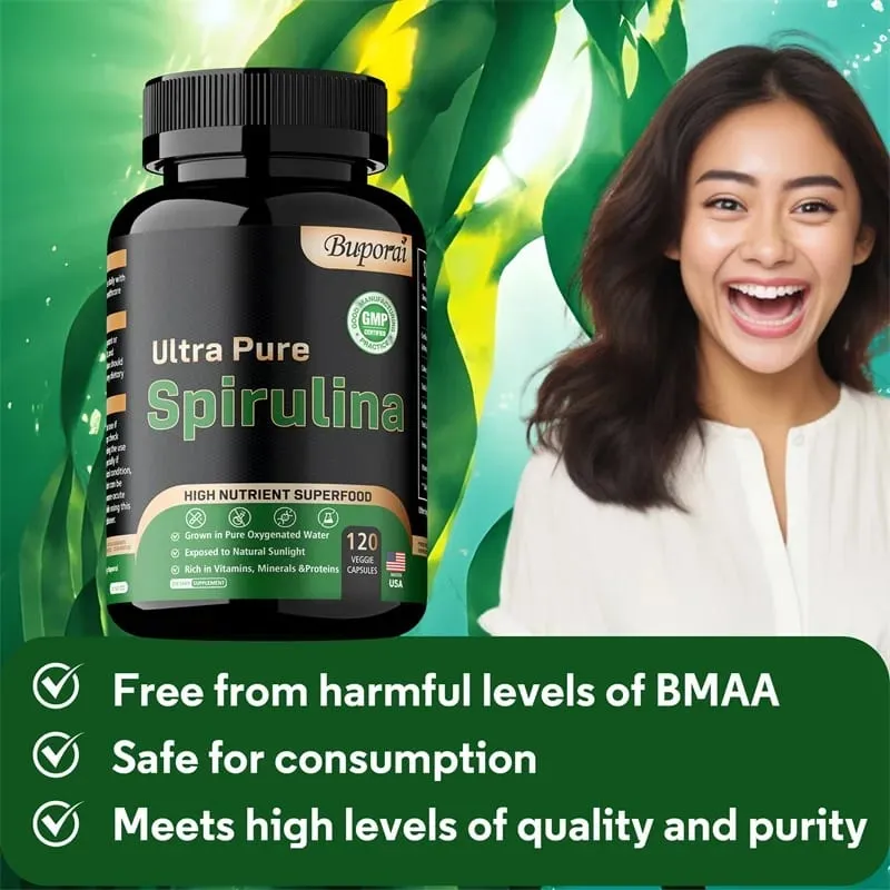 Organic Spirulina - Detoxification Immune System Cardiovascular Antioxidant Improve Digestive Health — image 5