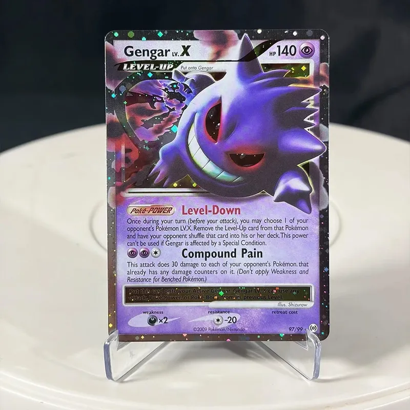 Karty proxy Seria EX Rayquaza Złota gwiazda Charizard Gengar Pikachu Hobby Hobby Kolekcje Kolekcja gier Karty Anime — image 30
