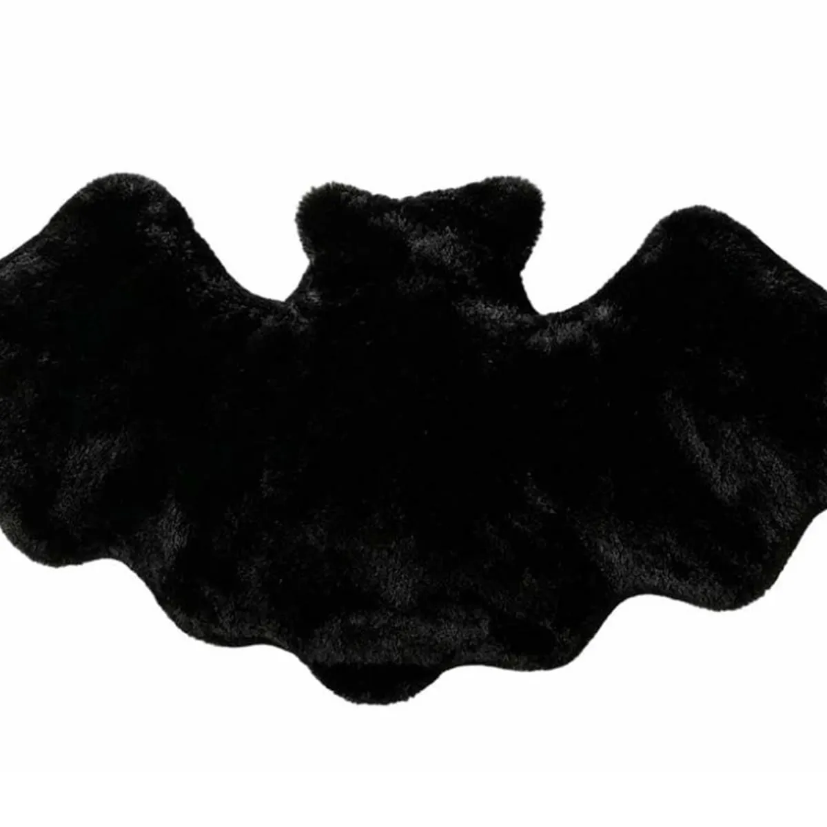 Halloween Bat Shaped Throw Pillow Halloween Bats Plush Pillow Furry Bat Plush Pillows for Halloween Decorative Home Sofa Bed