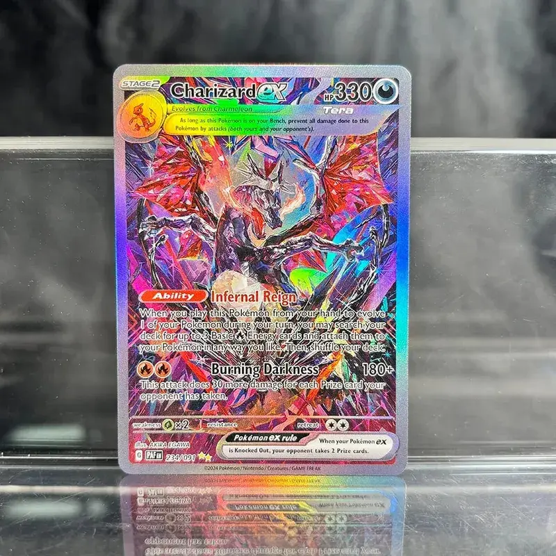 Folien-PKM-Einzelkarten, Pikachu Charizard EX, Bubble Mew, seltene Sammelkarten, PTCG-Regenbogen-Ersatzkarten — image 24