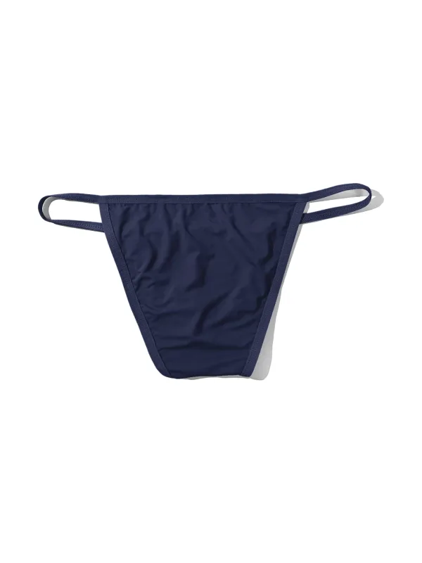 1PC Men's Sexy Low-Waist Briefs with Large Pouch Single Color Thin Belt Comfortable Thin Design for Summer Pure Color Underwear — image 34