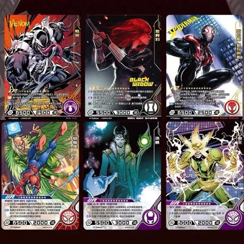 Oryginalna karta Heroes Duel Card wersja konkurencyjna Iron Man Thor Captain CR America karty kolekcjonerskie zabawki — image 5