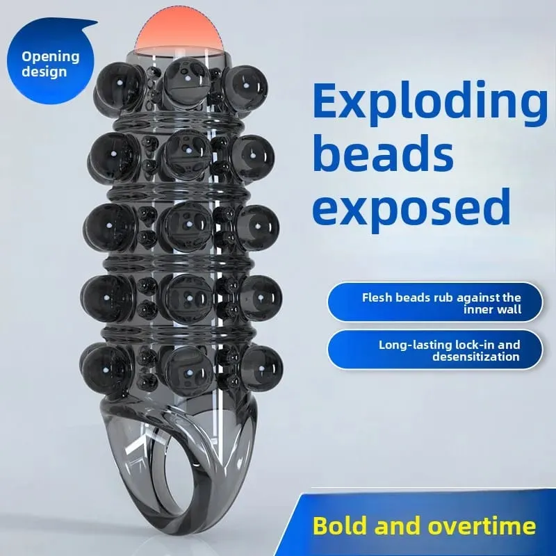 4 tip Penis Büyütme Kollu Penis Extender Ereksiyon Horoz Halka Gecikme Boşalma Erkekler için Seks Oyuncakları Yetişkin Seks Oyunu — image 3