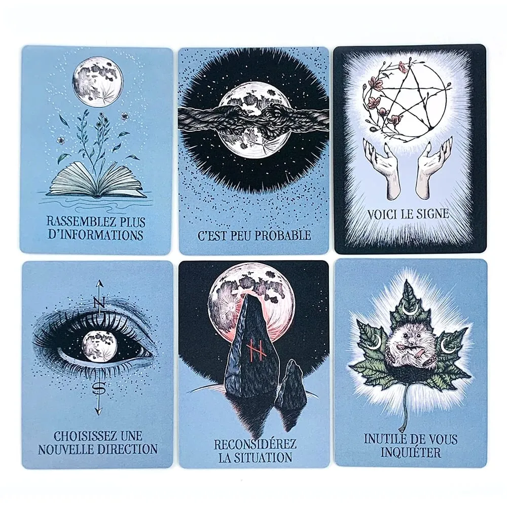 Le Petit Oracle De La Boule De Cristal 오라클 카드 13카드 덱 Athene Noctua 가이드북이 포함된 타로 운세 카드 — image 4