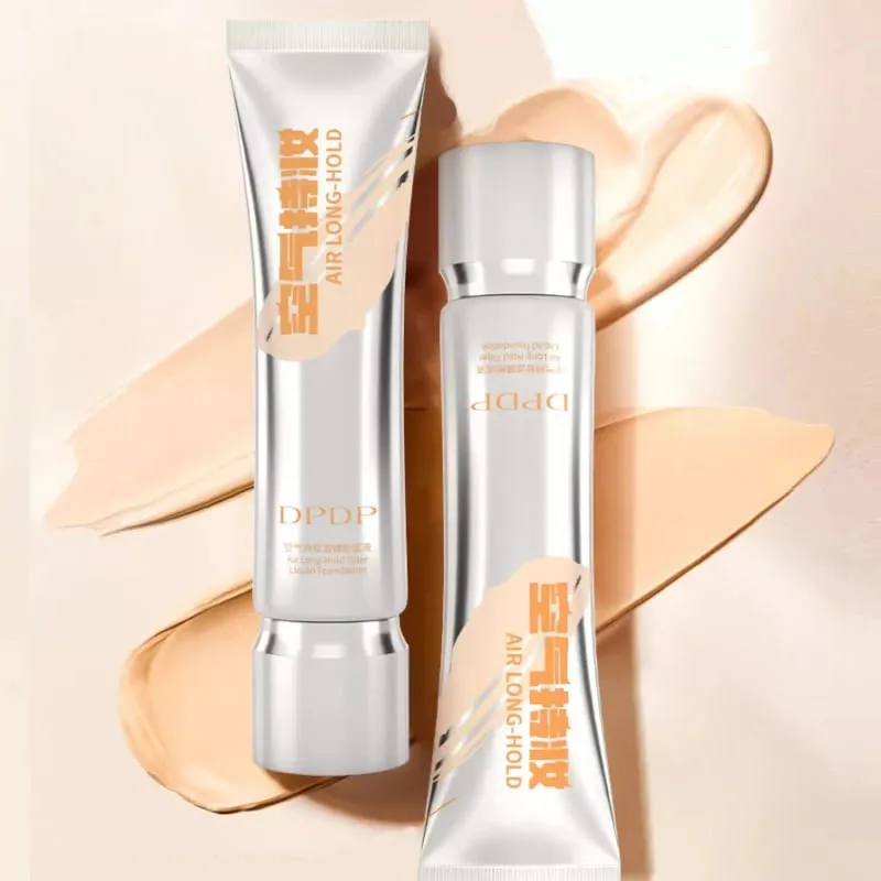 DPDP – fond de teint liquide longue tenue 30ml + F4, ensemble de pinceaux de maquillage à double extrémité, Base de couverture longue durée, applicateur cosmétique — image 3