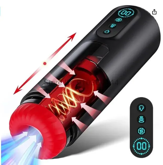 Automatico Telescopico Succhiare Riscaldamento Masturbatore Maschile Realistico Pompa Del Pene Figa Tascabile 9 Macchina Del Sesso Vibrante Giocattoli Del Sesso per Gli Uomini — image 9