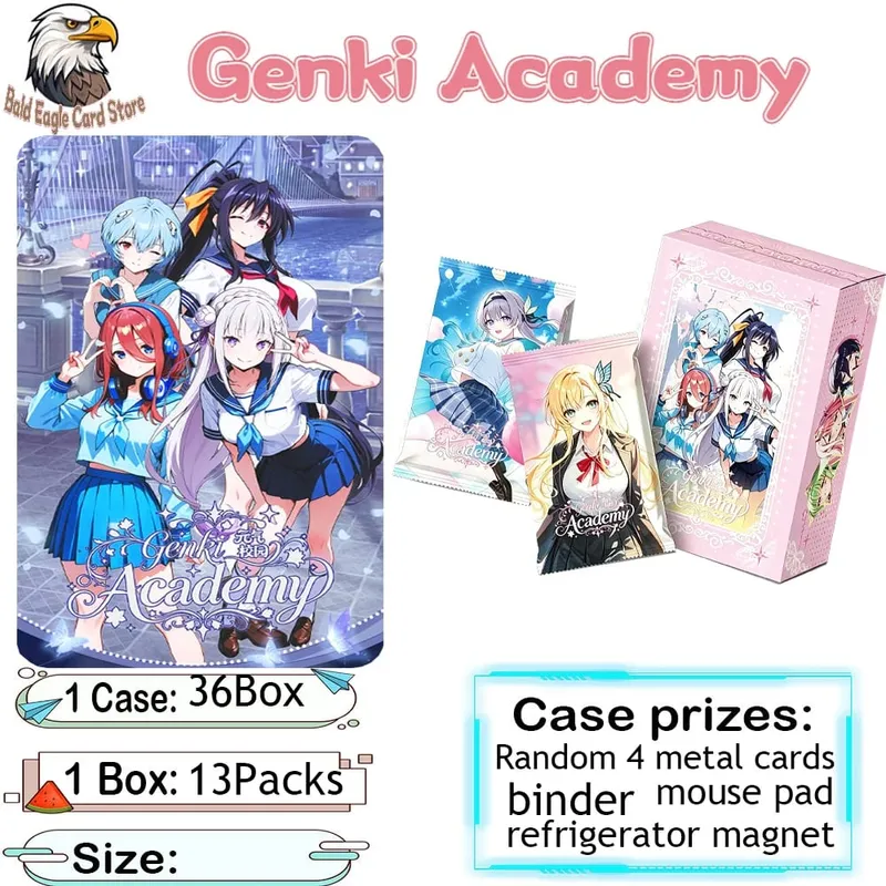 Vom Werk autorisierter Direktvertriebsshop im Großhandel Genki Parade Vol.5 „Genki Academy“ Waifu Anime Girl Sammelkarten zum Sammeln