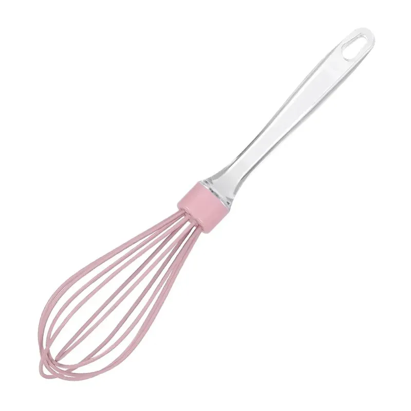 1 PC 10 นิ้วคู่มือโปร่งใสซิลิโคนไข่ Beater เค้กครีมผสมไข่เบเกอรี่ Gadget — image 13