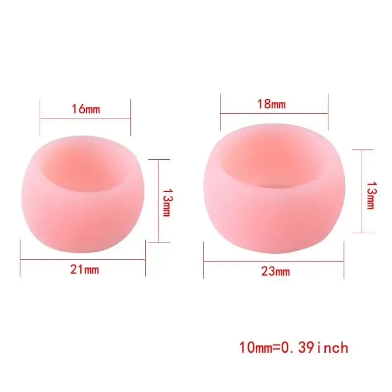 2 anillos de pene de silicona suave para hombres, Corrector de prepucio, juguete sexual masculino para retrasar la eyaculación — image 4