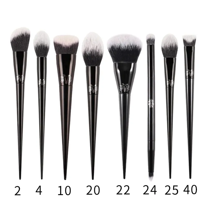Kat Von D ensemble de pinceaux de maquillage et Kit fond de teint Blush surbrillance correcteur poudre sculptant pinceau fard à paupières marque KVD pinceau de maquillage — image 19