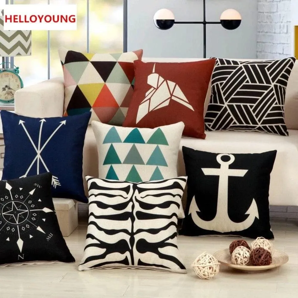Luxury Lumbar and Neck Support Cushion Cover Decorative Throw Pillow Case for Home Chair Seat