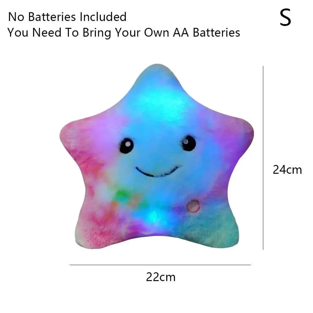 Cute LED Electronic Star Plush Toy Star Soft LED Star Doll Laruang Dekorasyon sa Bahay Mga Laruan ng Baby Kid Soft Star Pillow — image 6