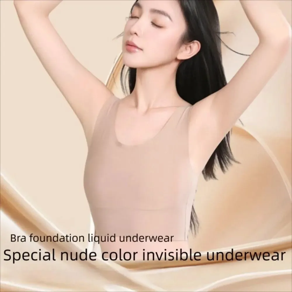 S/M/L/XL/XXL 가슴 바인딩 속옷 얼음 실크 소재 고정 컵 보이지 않는 원활한 브래지어 부드러운 강철 반지 백리스 스타일 — image 3