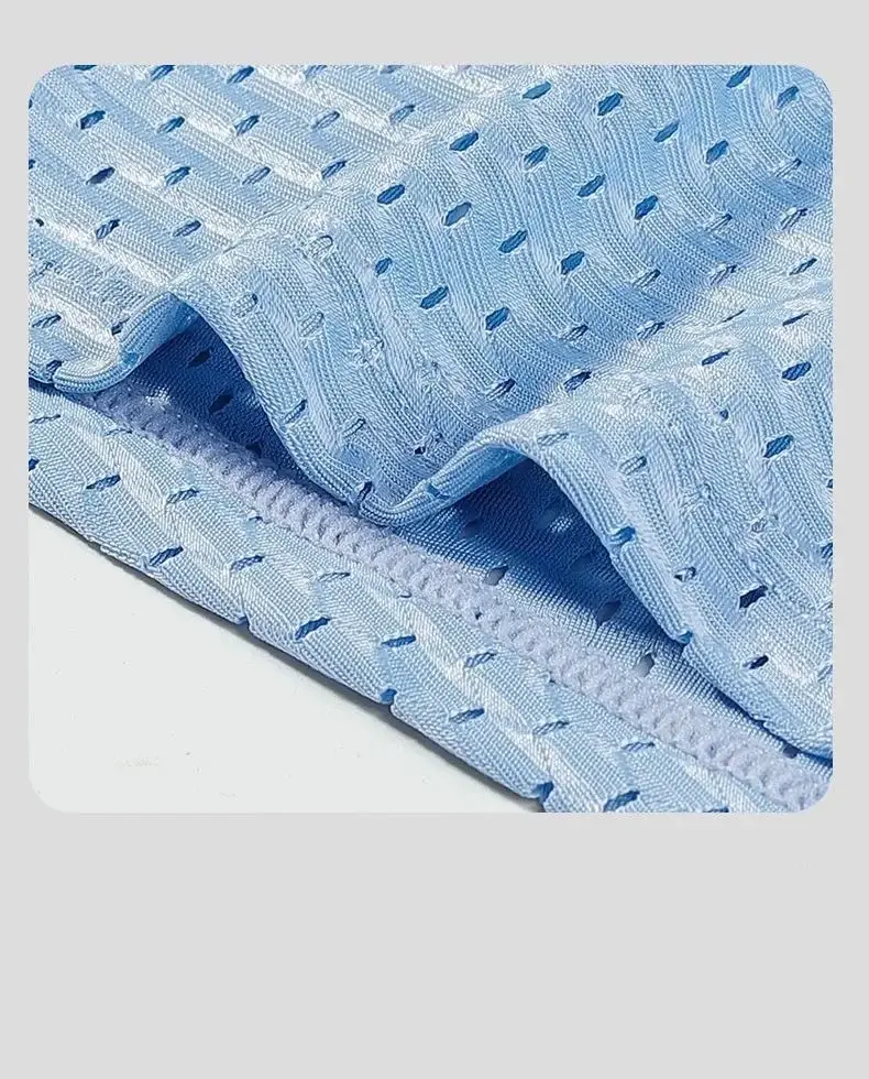 4 ชิ้น/LotMen's Ice Silk ชุดชั้นในกางเกงขาสั้นขนาด Plus ตาข่ายนักมวยตาข่าย Breathable ชุดชั้นใน Antibiotic Quick Drying ชุดชั้นในผู้ชาย — image 8