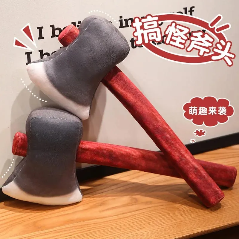 40cm bijl pluche kussen zoals echte boer werknemer gevuld instrument prop decor mannen cadeau — image 8