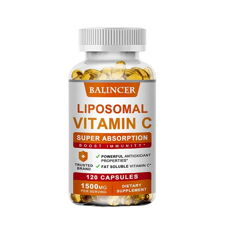 Liposomal C-vitamin 1500mg højabsorberende fedtopløselig ascorbinsyre Immunstøtte Kollagen Booster & Antioxidant Supplement — image 9