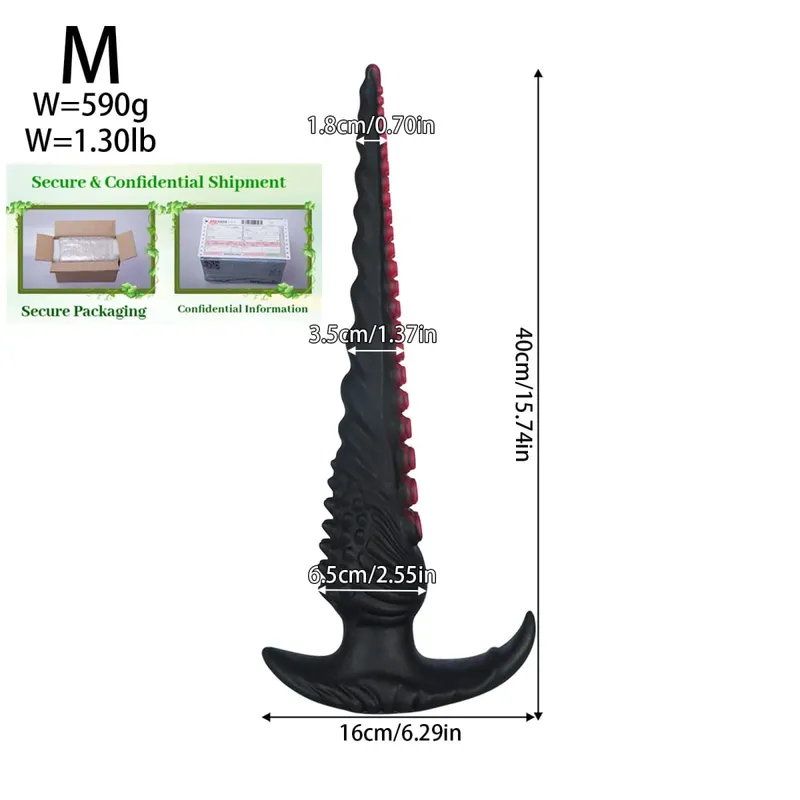 Superยาวขนาดใหญ่Anal PlugแฟนตาซีTentacle Anal Trainer Dilatorปลั๊กหนาDildo Big Butt Plugเพศของเล่นสำหรับผู้หญิงผู้ชายbutt Plug — image 8