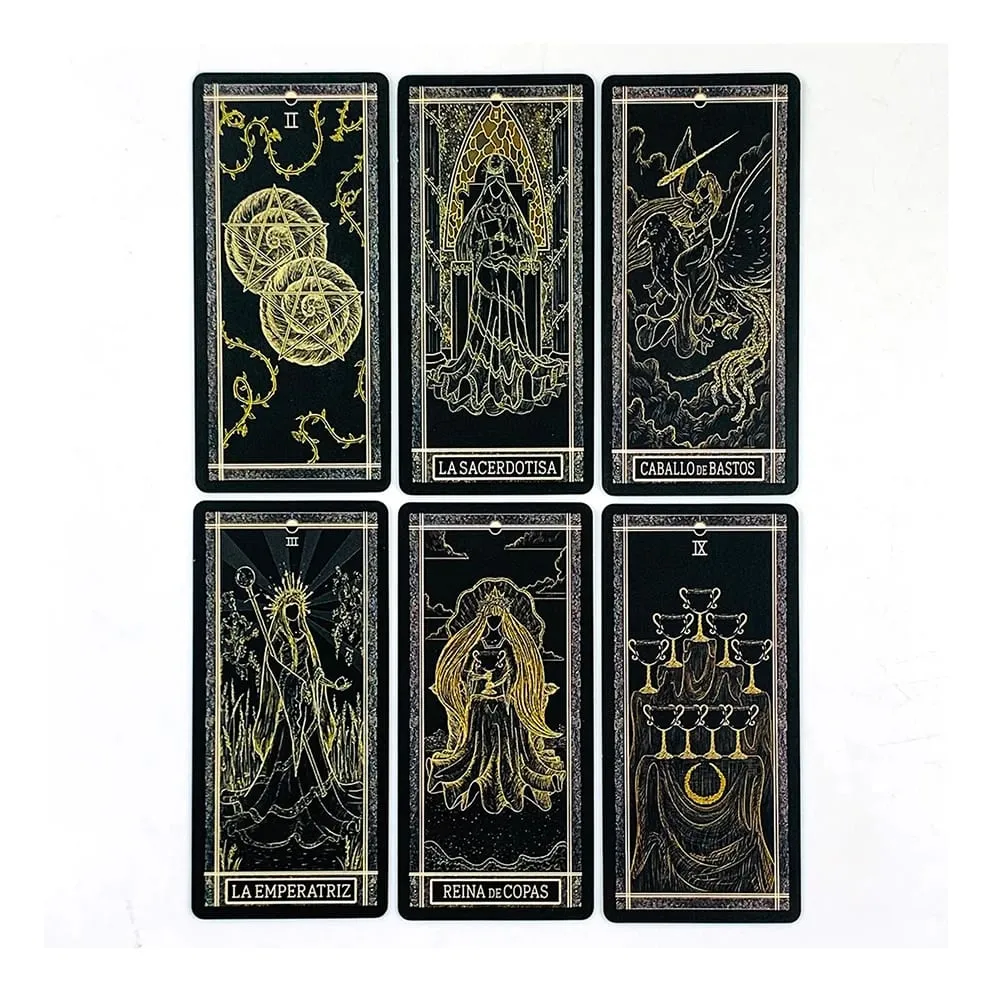 Mazzo di Tarocchi spagnoli 78 pezzi Carte Predittiva Divinazione Gioco da tavolo Raccolta di famiglie Gioco di carte Meditazione Viaggi e regali — image 4