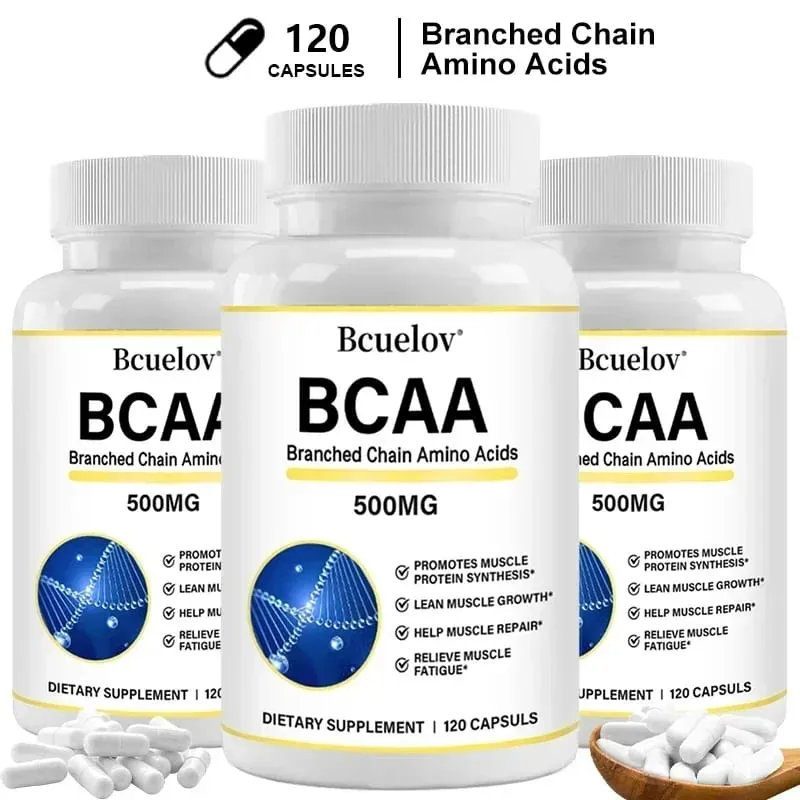 Supplement – Branched Chain Amino Acids Capsules – Enhance Strength and Energy Levels Increase Muscle Mass