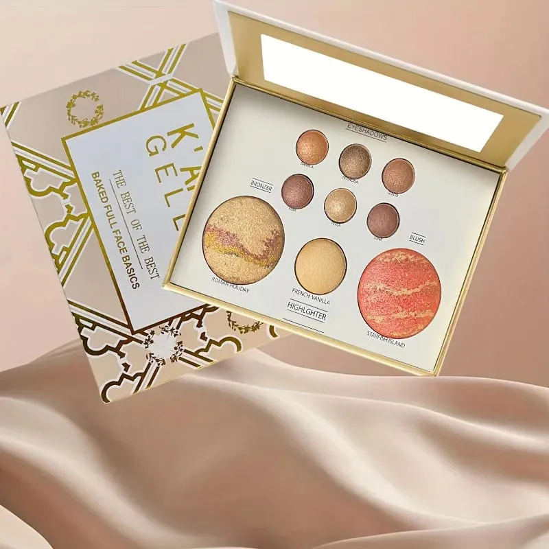 Tuscan Dreams Holiday Baked Starter Kit (4-teilig) – Make-up-Palette für das ganze Gesicht, Grundierung mit Pinseln in limitierter Auflage