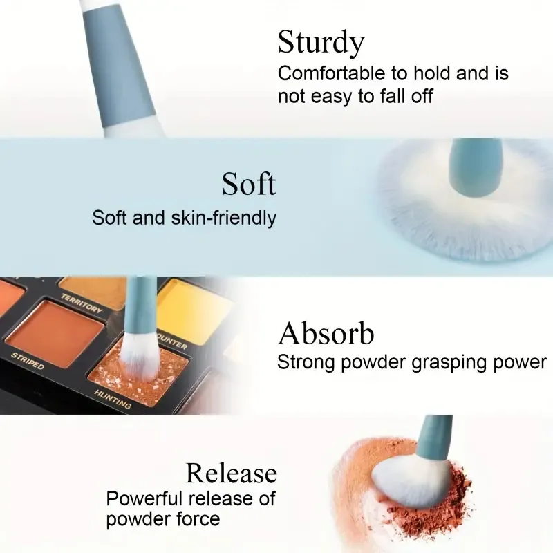 Ensemble de pinceaux de maquillage professionnels, 12 pièces, Premium, fond de teint synthétique, correcteur, poudre, fard à paupières, Blush, outils de beauté hygiéniques