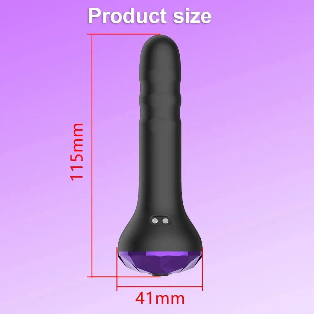 Vibrating Butt Plug Anal Toys Prostate Massager with 10 Vibrating Rotating Beginner-Friendly Anal Plug Sex Toys for Men Women