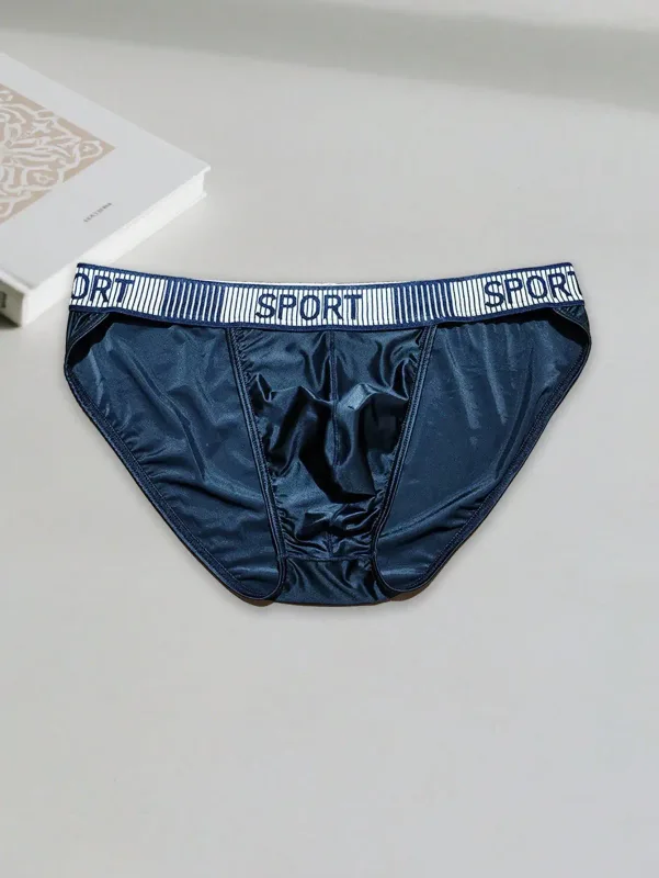 2 pçs básico casual esportes tecido de malha macio cor sólida cintura baixa secagem rápida esportes masculinos legal gelo seda breve — image 5