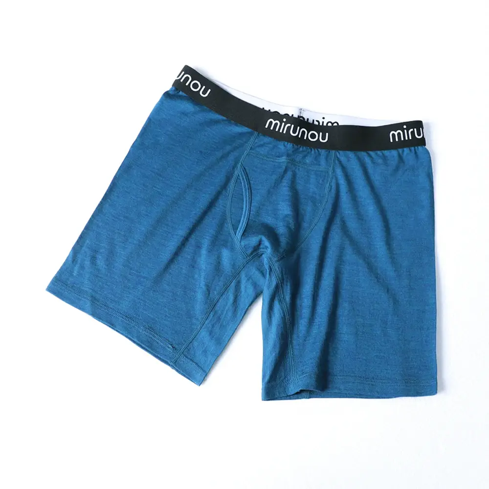 100% Merino Wool Mens Lightweight Boxer Brief Merino Wool Underwear Soft Moisture Wicking Breathable Sports Hiking Underpants — image 6