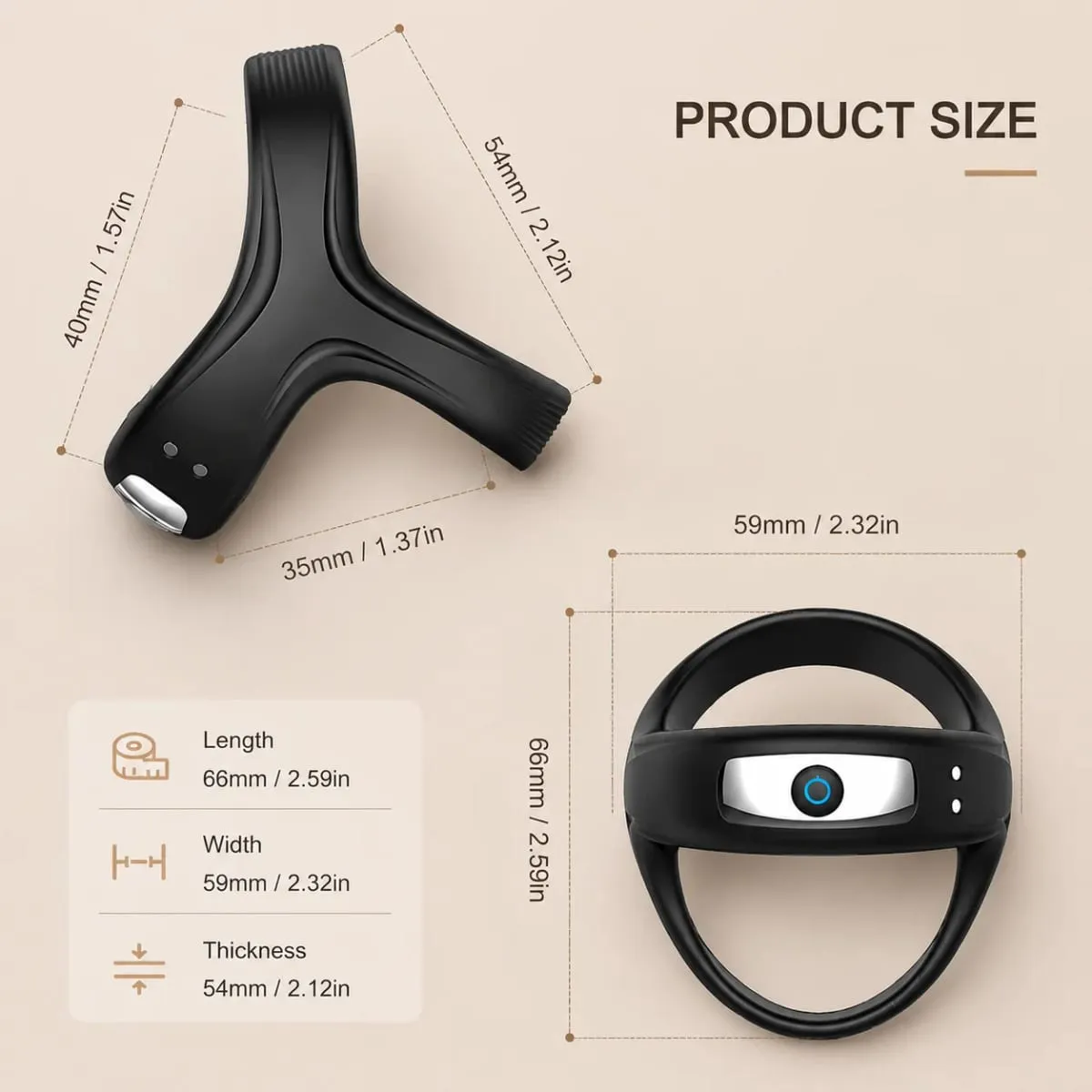 Anello del pene del rubinetto Vibratore Stimolatore vibrante Massaggiatore Durata dell'eiaculazione Ritardo Anelli del rubinetto per gli uomini Anello di coppia Adulti Giocattolo del sesso — image 3