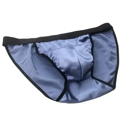 Slip da uomo in seta di gelso al 100% design bikini mutandine a forma di T mezza T-back — image 18