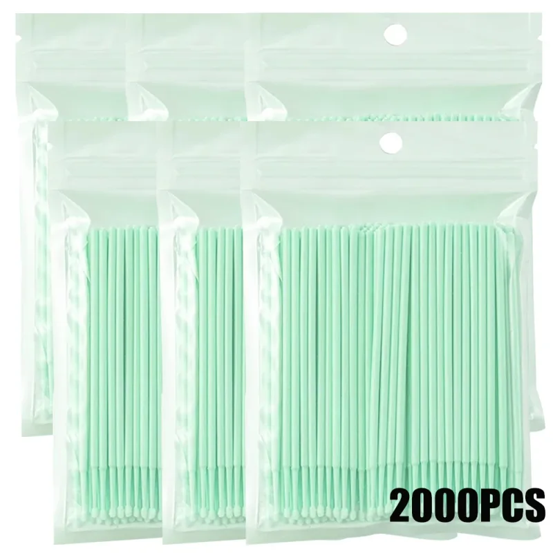 300/2000pcs MicroBrush Eyelash Cleaning Brush Lash Extension Individua Tools For Eyelashes Removing Swab Micro Makeup Brushes — image 21