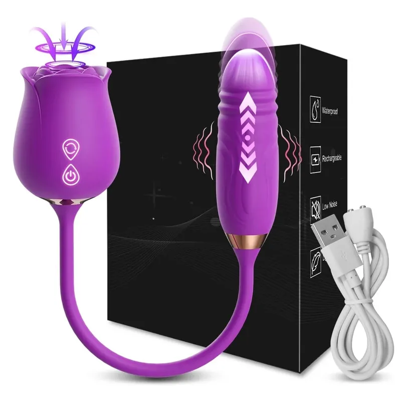 Clit Sucker Vibrator สำหรับผู้หญิงดูด Clitoris Stimulator พร้อม Thrusting ไข่หญิง Masturbation ผู้ใหญ่ Goods Sex Toy สำหรับผู้หญิง — image 11