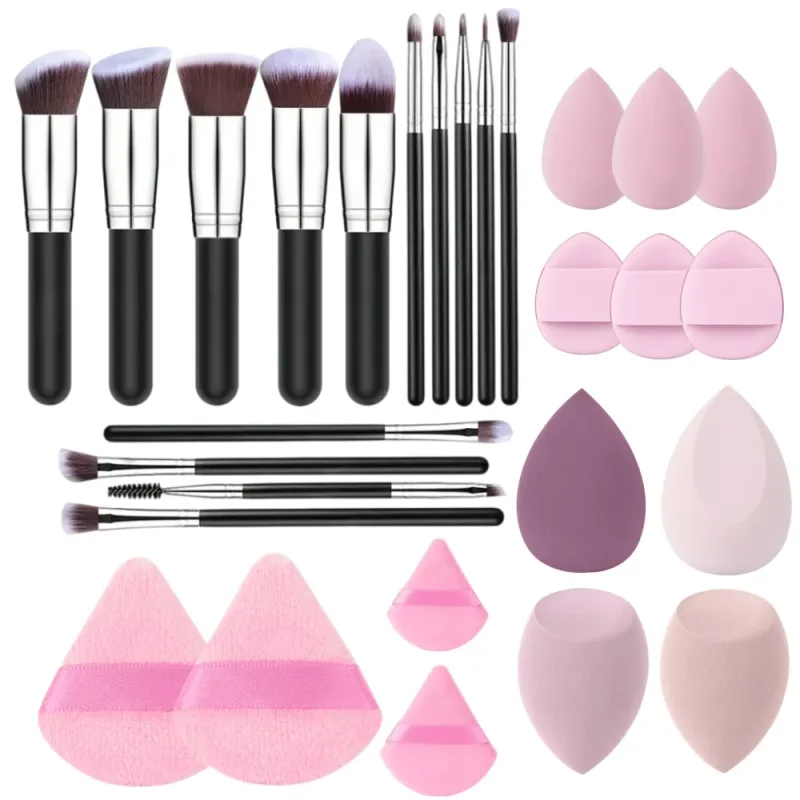 전문 14PCS 메이크업 브러쉬 세트 소프트 푹신한 파운데이션 아이 섀도우 컨실러 블렌딩 블러쉬 브러쉬 가부키 여성 미용 도구 — image 17