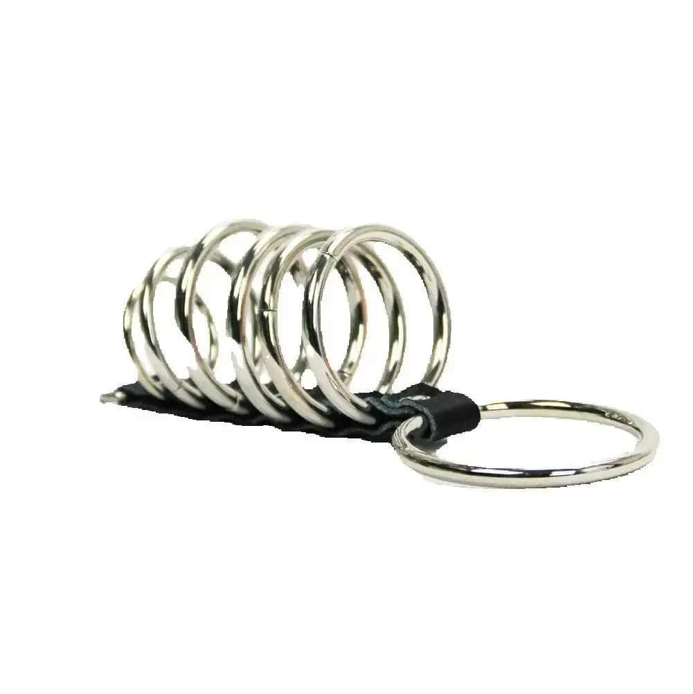 8Rings cincin ayam kelewatan pemegang zakar keluli Fetish extender Ejaku Sangkar Bondage Mati pucuk Bantuan Ereksi Bantuan Seks Disfungsi Erektil — image 1