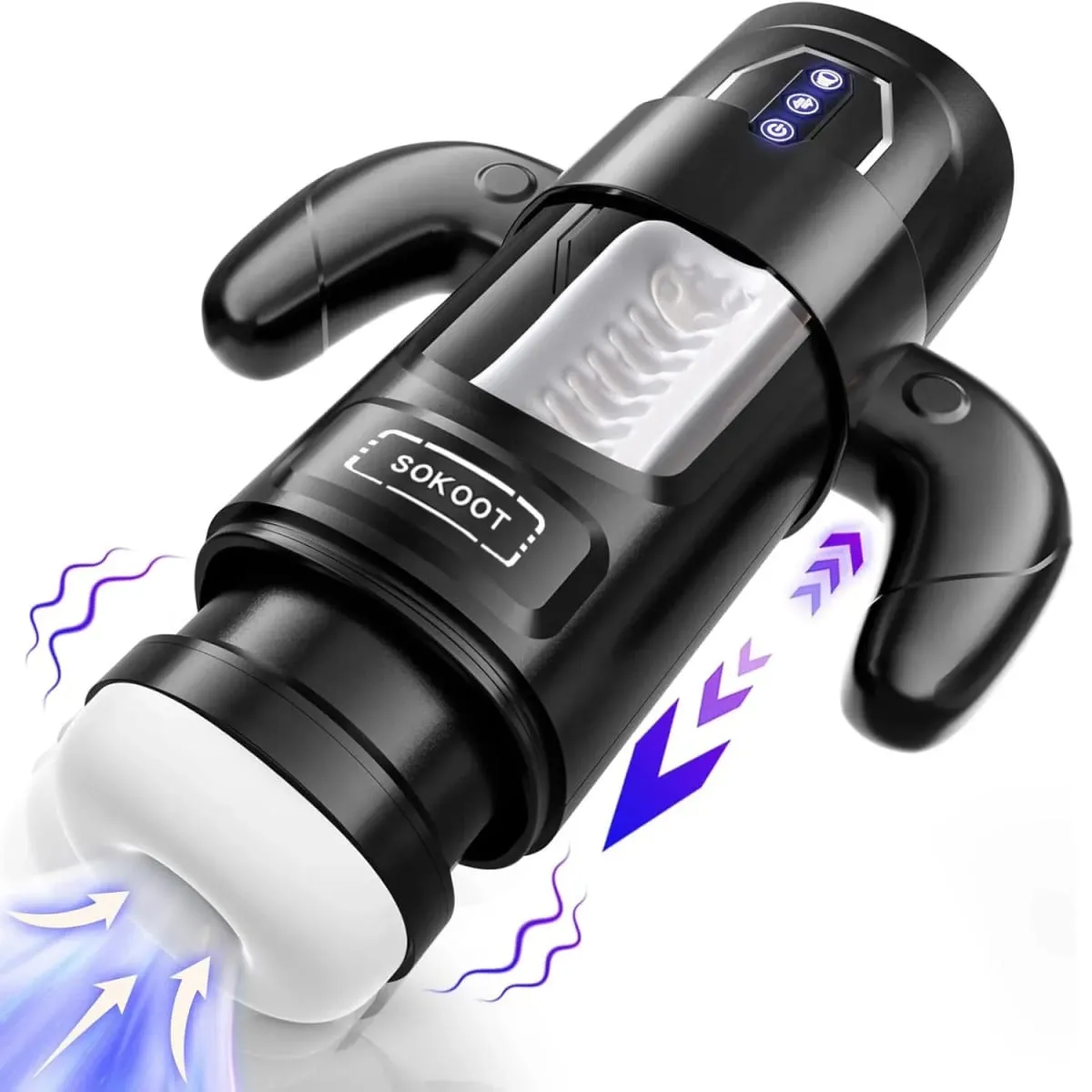 Male Masturbator Automatic Telescopic Airplane Cup Electric Heating Sucking Vibrating Penis Massage Adult Erotic Sex Toys goods — image 1