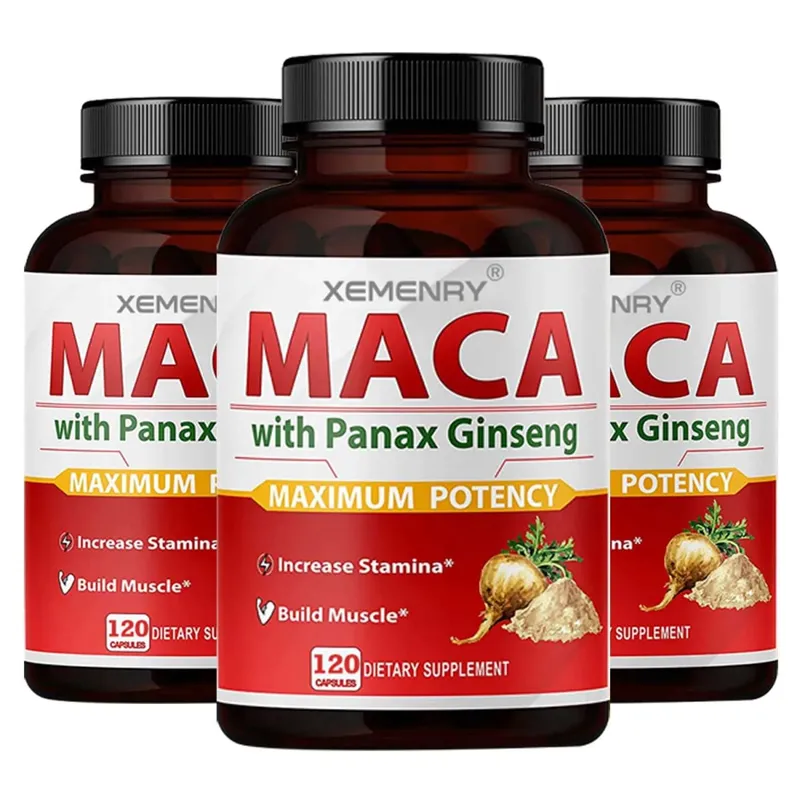 Kapsul Maca - Meningkatkan Saiz Kekerasan Meningkatkan Kekuatan Melegakan Keletihan Maca Ginseng Asli — image 11