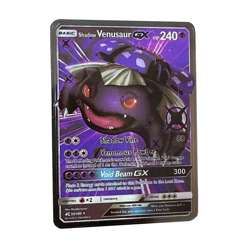 Pokemon Card Vmax Metal Pokémon Letters Pikachu Gx Mewtwo Charizard Vstar Anime Games Toys Golden Iron Playing Cards Kids Gifts — image 20
