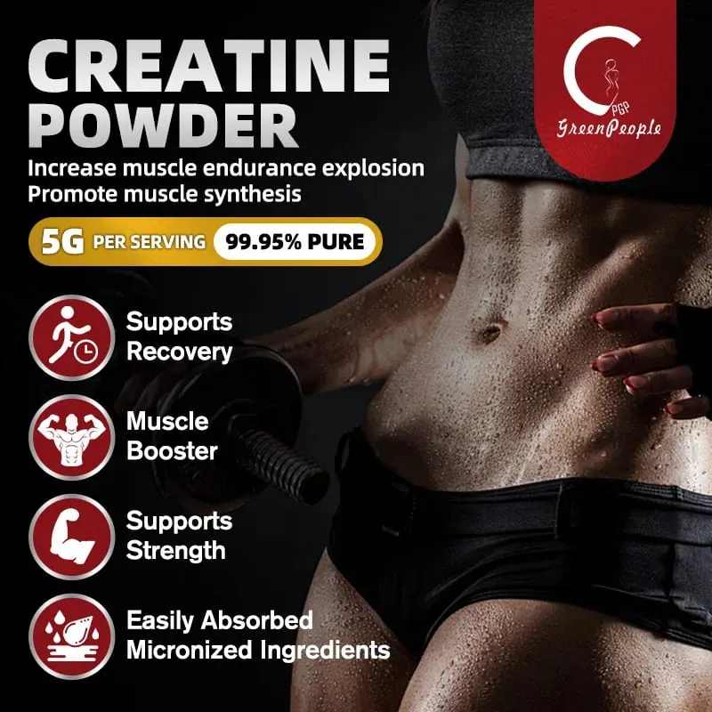 Creatina in polvere pre allenamento per uomini e donne - Supporto alle prestazioni cognitive e all'esercizio fisico - Certificato NSF per lo sport - 150 grammi — image 3