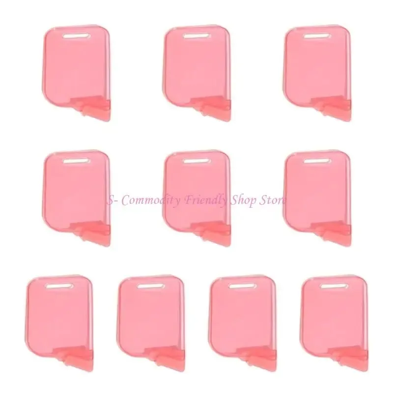 85AE 10Pcs Kunststoff Trading Card Box Schallwand Clip Karte Spacer Lagerung Klassifizierung Barriere Platte Clip Lagerung Partition Bord