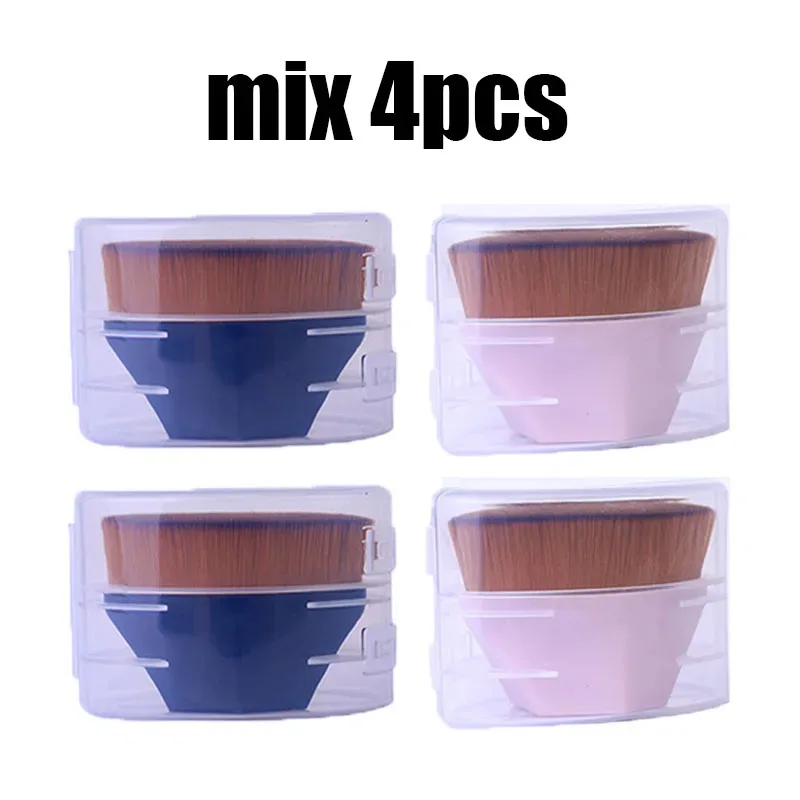 1/2/3/4pcs Berus Solekan Bedak Kecantikan Berus Pemerah Muka Berus Mudah Alih Profesional Kosmetik Solekan Alas Lembut — image 26