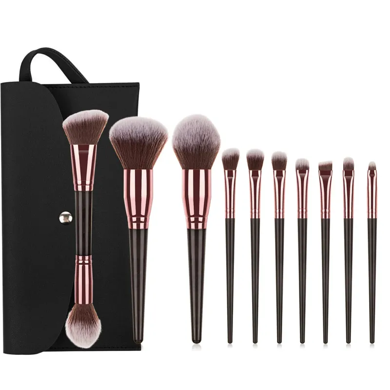 Set di pennelli per trucco da 15 pezzi con custodia in setole morbide Kit pennelli per viso per occhi per fondotinta, fard, ombretto, sopracciglio, strumenti cosmetici — image 10