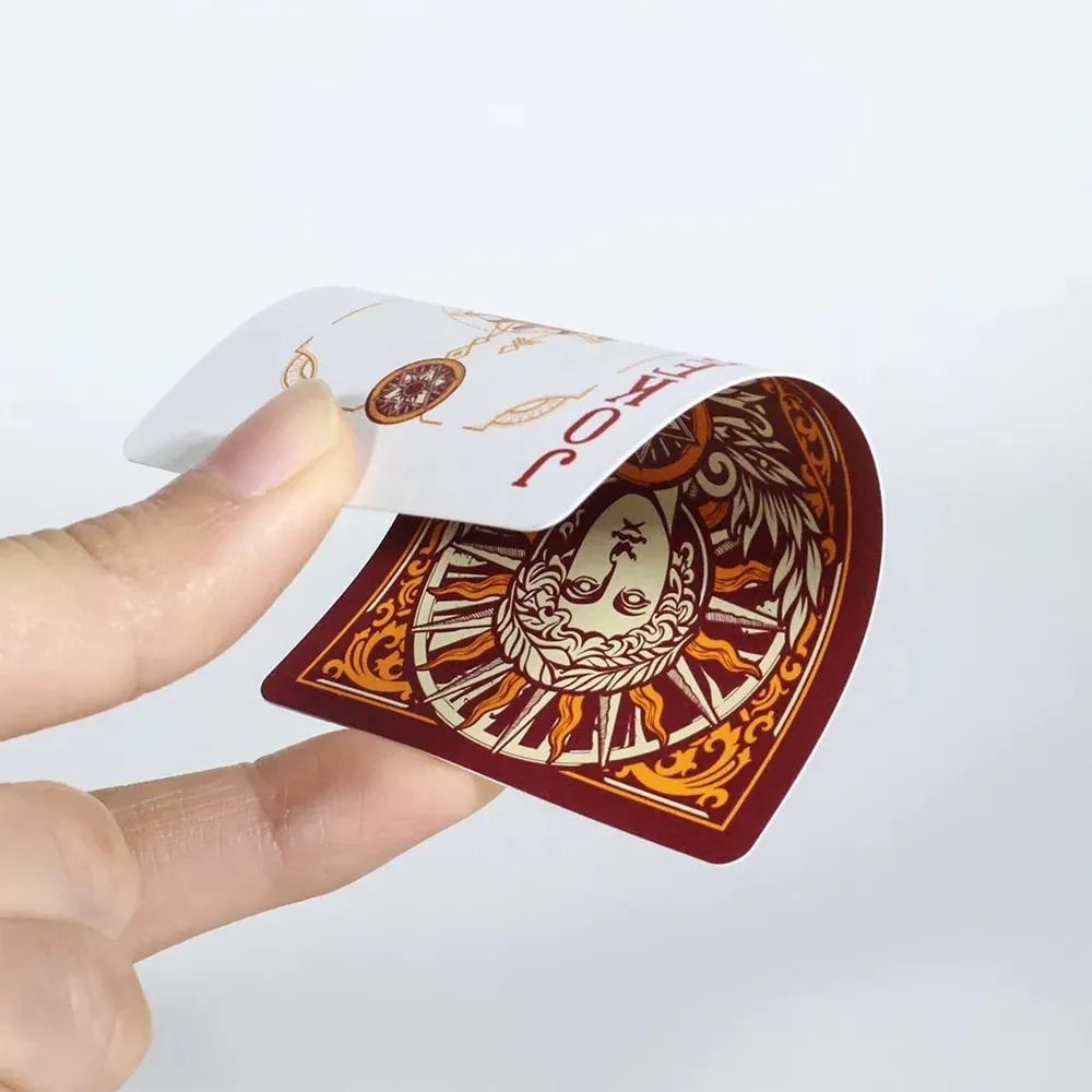 Koleksi Kreatif Kartu Remi Poker Klasik Antik PVC Setumpuk Kartu Tahan Air untuk Pertemuan dan Koleksi Pesta — image 4