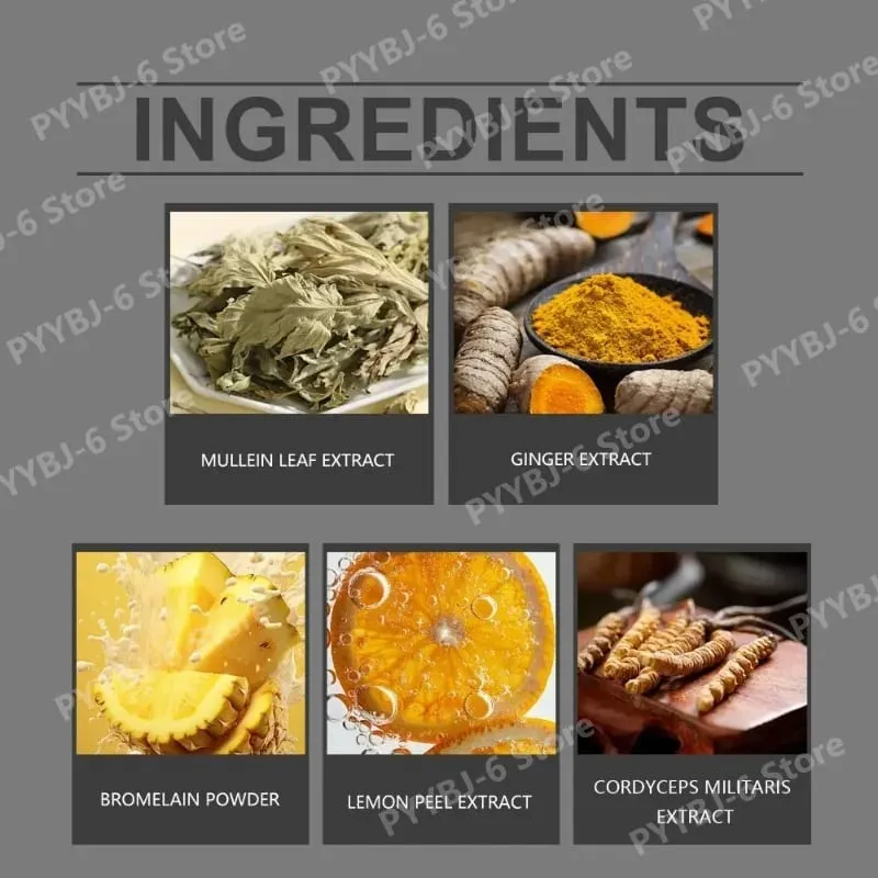 Extracto de hoja de gordolobo, gotas líquidas, soporte completo para el bienestar a base de hierbas, suplemento dietético diario Natural, cuidado diario, 60ml — image 5