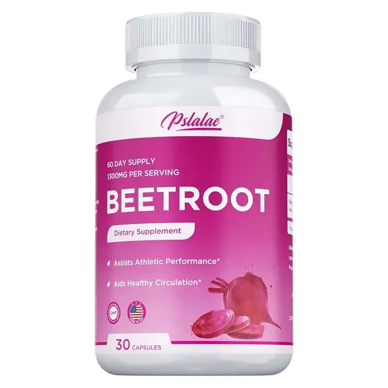 비트 뿌리 캡슐 - 심장 건강 증진 자연 에너지 강화 지구력 향상 및 정상 혈압 유지