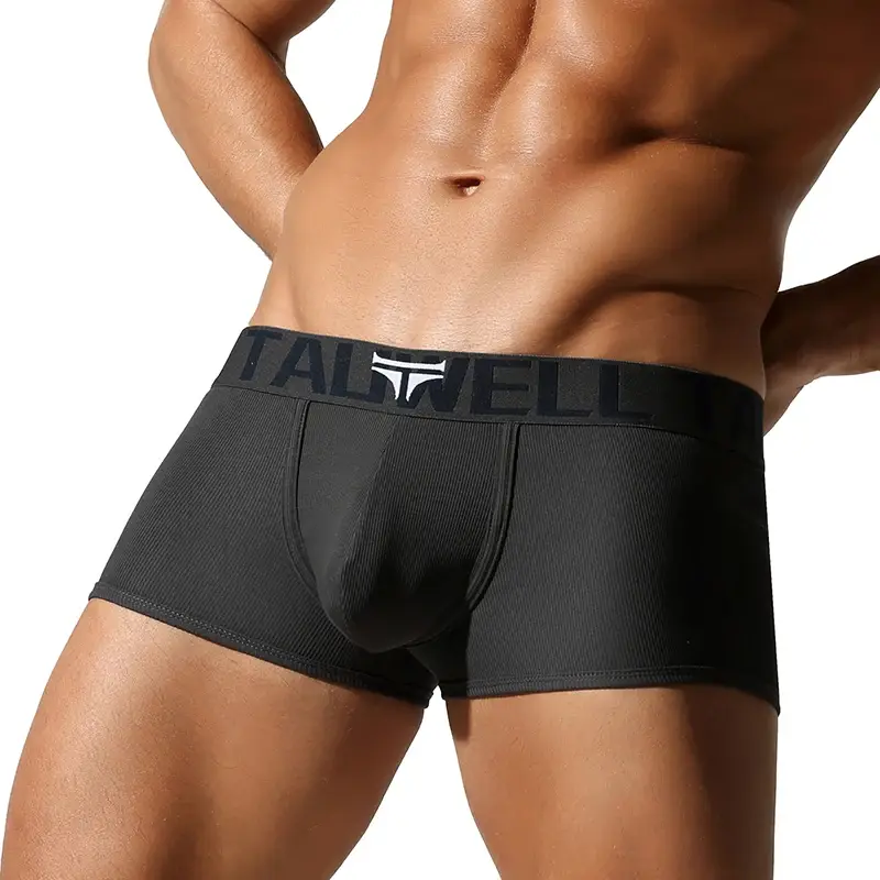 Erkek İç Giyim, Yüksek Kaliteli Boxer Şort, Düz Renk, Yüksek Elastikiyet, Slim Fit, Nefes Alabilir